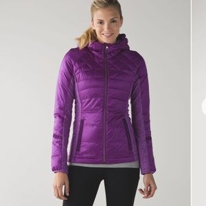 Lululemon down for a run jacket tender violet 6